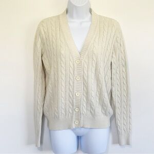 Brandy Melville Cable Knit Cardigan Light Green